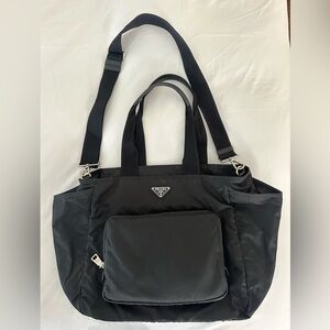 Prada black nylon baby bag - authenticity card and dust bag included
